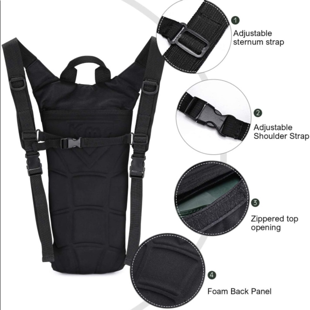 Hydration Pack Backpack With 3l Bladder - image 7